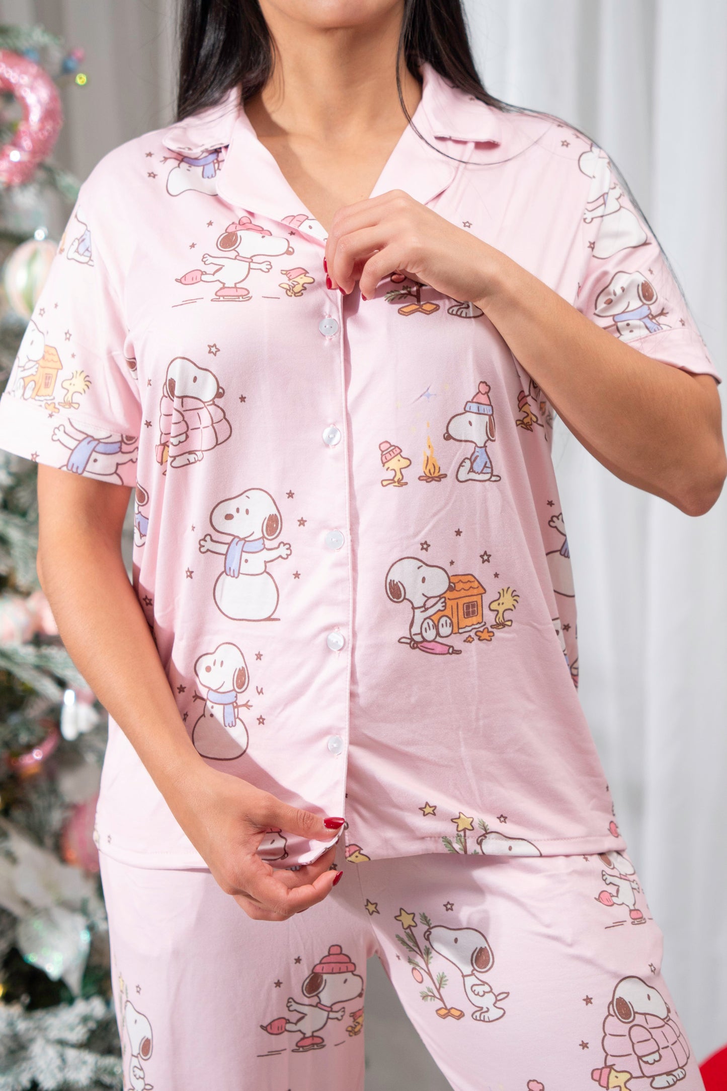 Snoopy Rosa Christmas