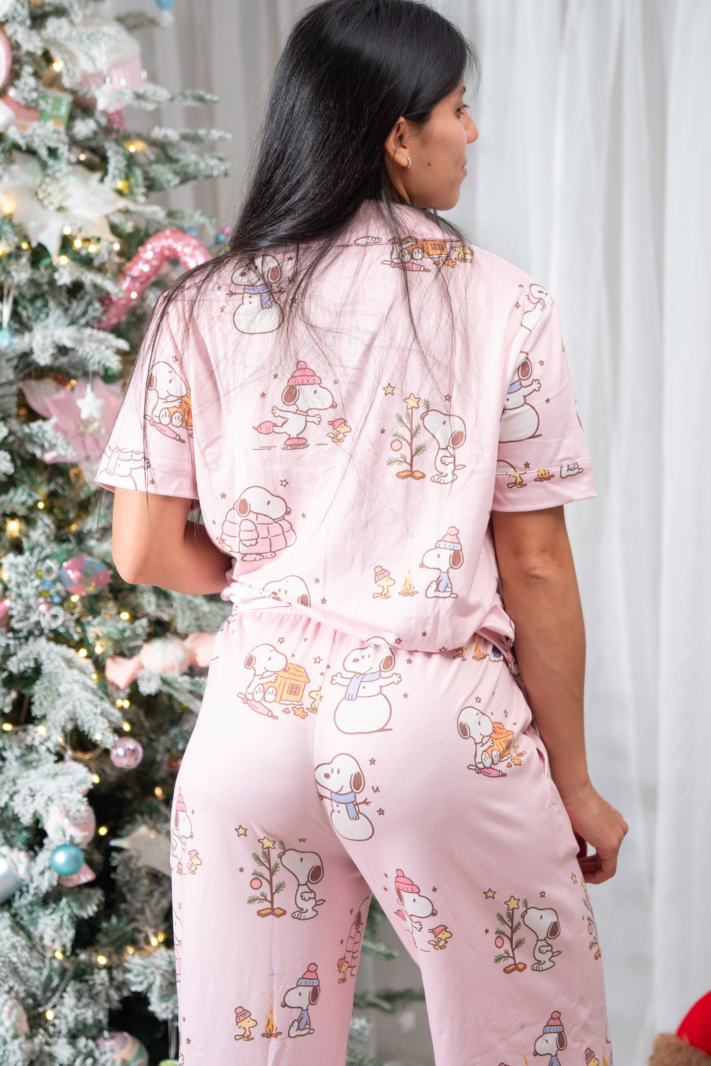 Snoopy Rosa Christmas