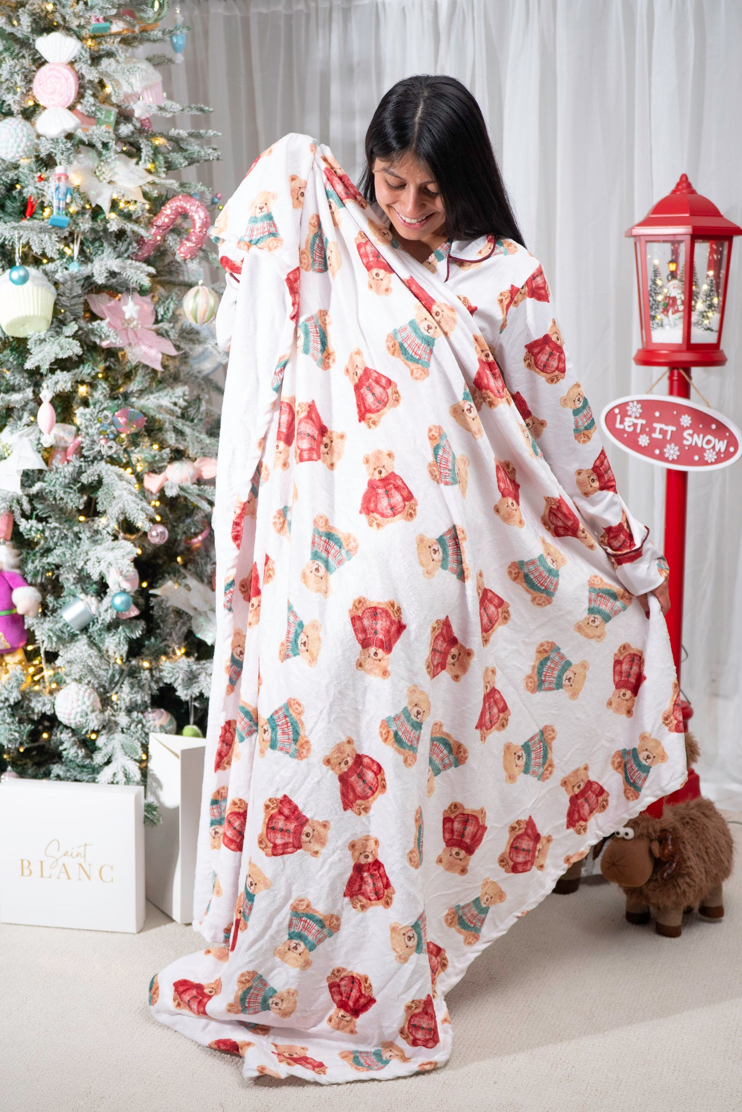 Teddy Bear Cozy Frazada